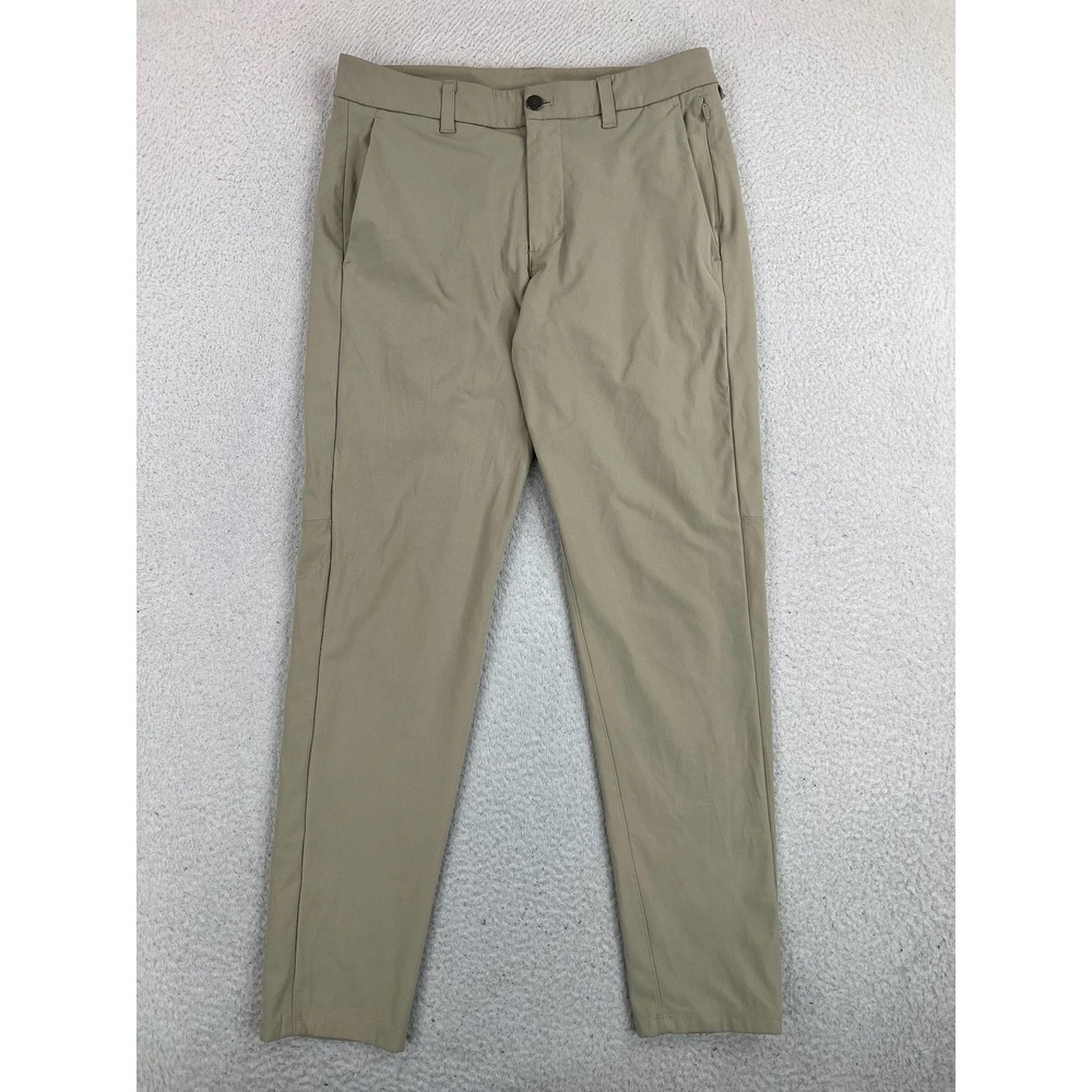 Lululemon Commission Slim Pants Men's 31x30 Beige Warpstreme Performance LM5AF2S